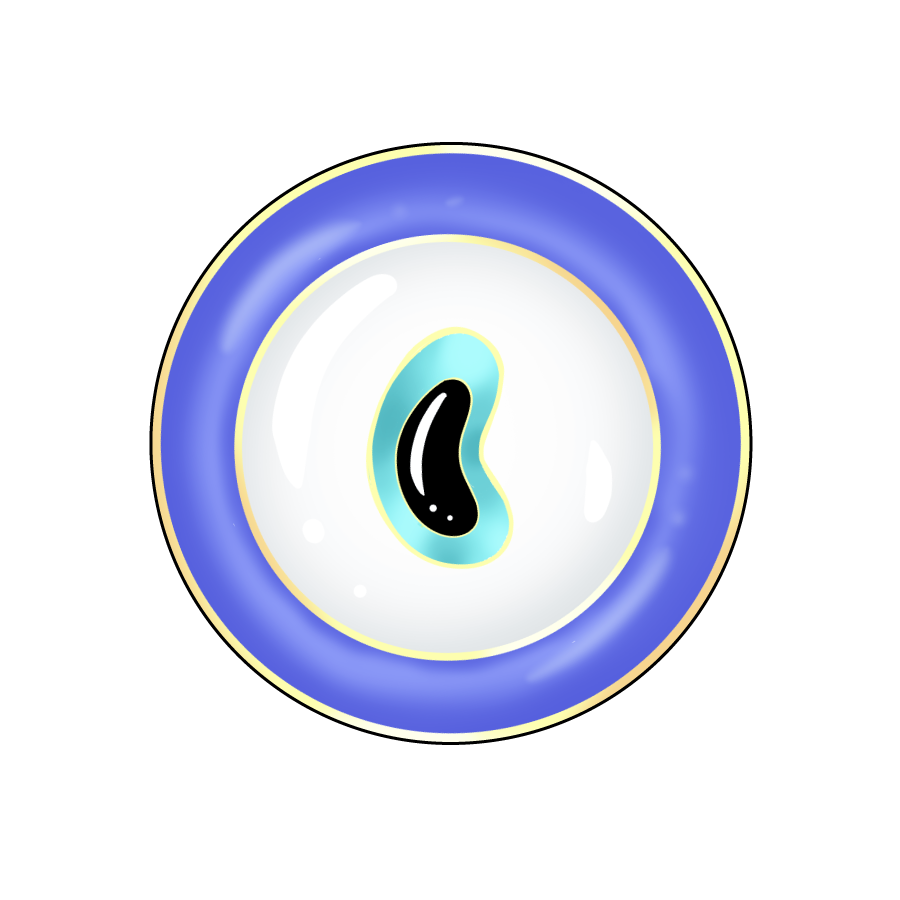SpkxEvl Holographic Glitter Evil Eye Sticker