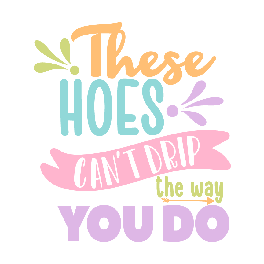 DJ AO "Hey Thotiana" Can't Drip The Way You Do Holographic Vinyl Glitter Sticker