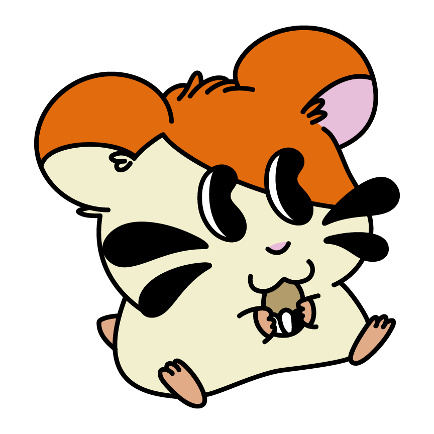 Holographic Glitter Hamtaro Sticker