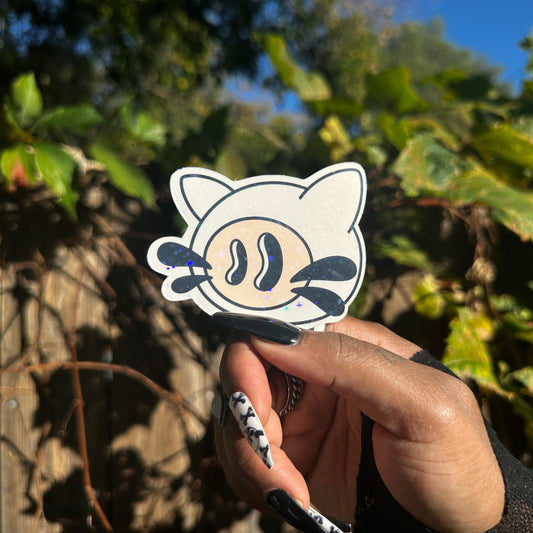 Holographic Glitter SXE x Adventure Time Finn The Human Sticker