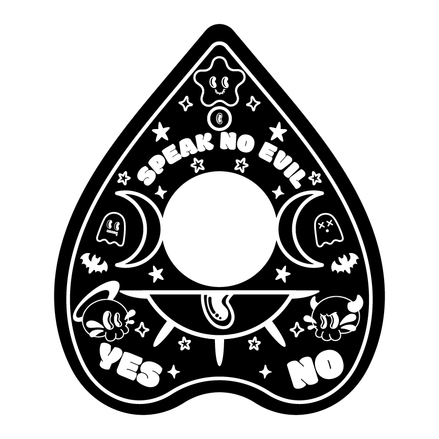 Holographic Glitter SXE Ouija Planchette Sticker