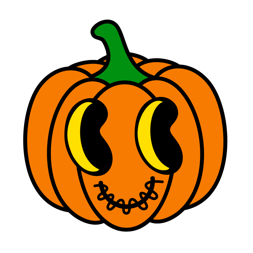 Holographic Glitter Pumpkin Sticker