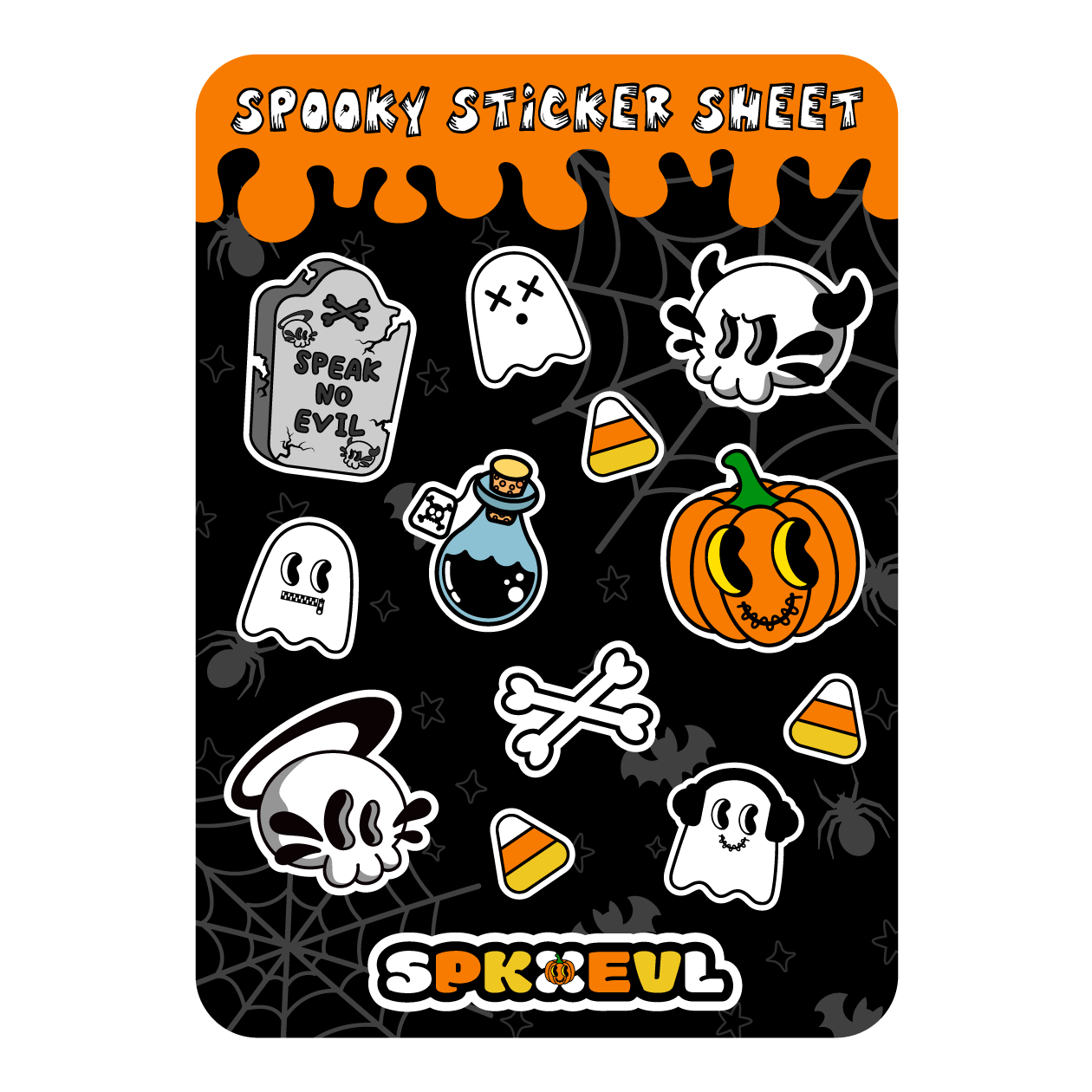 SXE Spooky Season Sticker Sheet